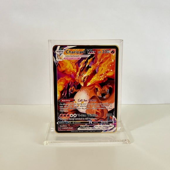 Pokemon Charizard VMAX Dorian’s World   METAL GOLD CARD Collectible/Gift/Fan Art - Picture 2 of 3
